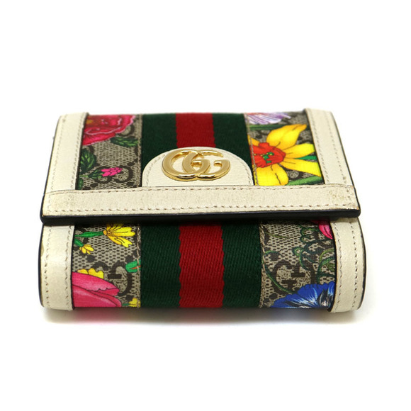 Gucci Leather Beige Multicolor Wallet White - Picture 6 of 6